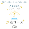 ハイクラスクリーニング　5点パック【衣類保管もOK！】